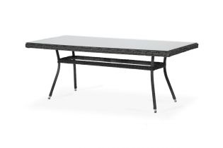 MR1000800 плетеный стол из искусственного ротанга 200х90см, цвет графит
